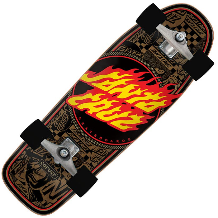 Santa Cruz Carver Flame Dot Route Surfskate 9.8"