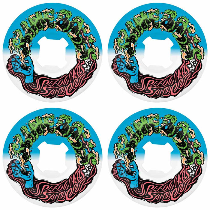 Slime Balls Hairballs 50-50 Blue/White 95a 53mm Wheels