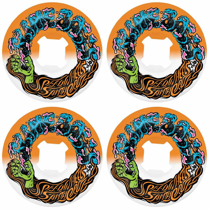 Slime Balls Hairballs 50-50 Orange/White 95a 56mm Wheels