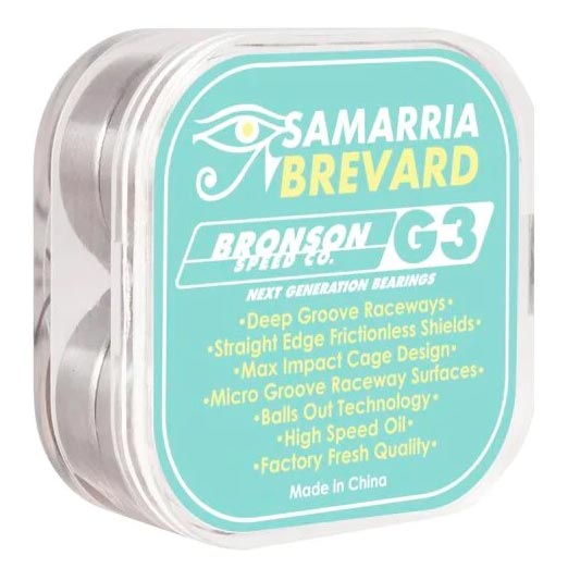 Bronson Speed Co Samaria Brevard Pro G3 Skateboard Bearings | The Vines Supply Co