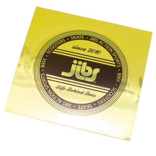 Jibs Gold Foil Sticker - Jibs Action Sports