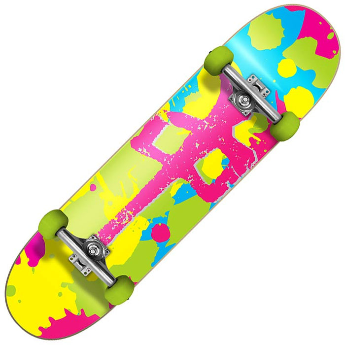RDS Bright Splatter Complete Skateboard 7.5"